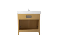 Load image into Gallery viewer, Design Element BK-36-OKM Burbank 36-in Oak Farmhouse Single Sink Bathroom Vanity with White Quartz Top