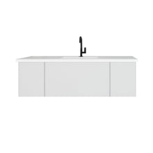 Load image into Gallery viewer, LAVIVA 313VTR-54CW-MW Vitri 54" Cloud White Bathroom Vanity with VIVA Stone Matte White Solid Surface Countertop