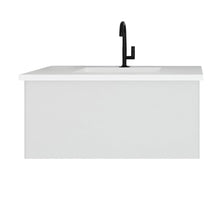 Load image into Gallery viewer, LAVIVA 313VTR-36CW-MW Vitri 36" Cloud White Bathroom Vanity with VIVA Stone Matte White Solid Surface Countertop