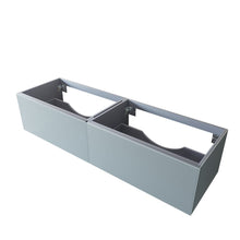 Load image into Gallery viewer, LAVIVA 313VTR-72DFG Vitri 72" Fossil Grey Double Sink Wall Hung Bathroom Vanity Cabinet