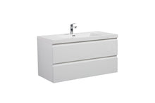 Load image into Gallery viewer, LAVIVA 313AUR-36GPW-GW Aurora 36" Glossy Polar White Wall Hung Bathroom Vanity with White Acrylic Countertop
