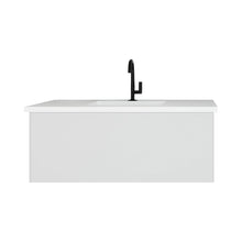 Load image into Gallery viewer, LAVIVA 313VTR-42CW-MW Vitri 42" Cloud White Bathroom Vanity with VIVA Stone Matte White Solid Surface Countertop