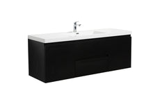 Load image into Gallery viewer, LAVIVA 313AUR-60CMMB-GW Aurora 60" Matte Midnight Black Wall Hung Single Sink Bathroom Vanity with White Acrylic Countertop