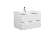 Load image into Gallery viewer, LAVIVA 313AUR-30GPW-GW Aurora 30" Glossy Polar White Wall Hung Bathroom Vanity with White Acrylic Countertop