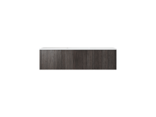 Load image into Gallery viewer, LAVIVA 313LGN-54CR-MW Legno 54" Carbon Oak Bathroom Vanity with Matte White VIVA Stone Solid Surface Countertop