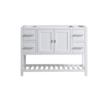 Load image into Gallery viewer, Design Element DEC055-48-W-CB Monaco 48-in White Bathroom Vanity Base Cabinet without Top
