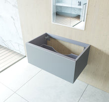 Load image into Gallery viewer, LAVIVA 313VTR-36FG Vitri 36" Fossil Grey Wall Hung Bathroom Vanity Cabinet