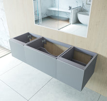 Load image into Gallery viewer, LAVIVA 313VTR-66FG Vitri 66" Fossil Grey Single Sink Wall Hung Bathroom Vanity Cabinet