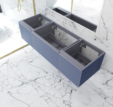 Load image into Gallery viewer, LAVIVA 313VTR-66NB Vitri 66" Nautical Blue Single Sink Wall Hung Bathroom Vanity Cabinet