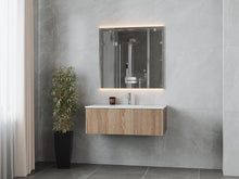 Load image into Gallery viewer, LAVIVA 313LGN-42WG-MW Legno 42" Weathered Grey Bathroom Vanity with Matte White VIVA Stone Solid Surface Countertop