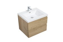 Load image into Gallery viewer, LAVIVA 313AUR-30SO-GW Aurora 30" Sonoma Oak Wall Hung Bathroom Vanity with White Acrylic Countertop