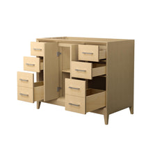 Load image into Gallery viewer, Wyndham Collection WCH757542SHOCXSXXMXX Janna 42 Inch Single Bathroom Vanity in White Oak, No Countertop, No Sink, Brushed Nickel Trim