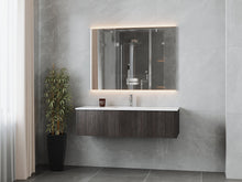 Load image into Gallery viewer, LAVIVA 313LGN-54CR-MW Legno 54" Carbon Oak Bathroom Vanity with Matte White VIVA Stone Solid Surface Countertop