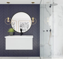 Load image into Gallery viewer, LAVIVA 313VTR-36CW-MW Vitri 36" Cloud White Bathroom Vanity with VIVA Stone Matte White Solid Surface Countertop