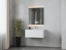 Load image into Gallery viewer, LAVIVA 313LGN-36AW-MW Legno 36" Alabaster White Bathroom Vanity with Matte White VIVA Stone Solid Surface Countertop