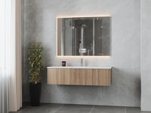 Load image into Gallery viewer, LAVIVA 313LGN-54WG-MW Legno 54" Weathered Grey Bathroom Vanity with Matte White VIVA Stone Solid Surface Countertop