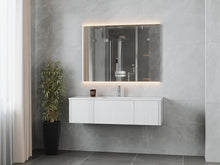 Load image into Gallery viewer, LAVIVA 313LGN-54AW-MW Legno 54" Alabaster White Bathroom Vanity with Matte White VIVA Stone Solid Surface Countertop