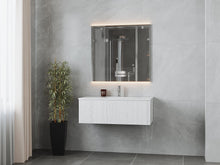 Load image into Gallery viewer, LAVIVA 313LGN-42AW-MW Legno 42" Alabaster White Bathroom Vanity with Matte White VIVA Stone Solid Surface Countertop