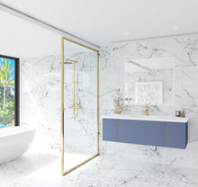 Load image into Gallery viewer, LAVIVA 313VTR-54NB-MW Vitri 54" Nautical Blue Bathroom Vanity with VIVA Stone Matte White Solid Surface Countertop