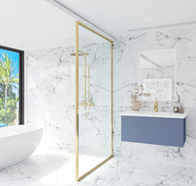 Load image into Gallery viewer, LAVIVA 313VTR-36NB-MW Vitri 36" Nautical Blue Bathroom Vanity with VIVA Stone Matte White Solid Surface Countertop