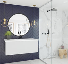 Load image into Gallery viewer, LAVIVA 313VTR-42CW-MW Vitri 42" Cloud White Bathroom Vanity with VIVA Stone Matte White Solid Surface Countertop