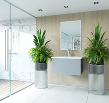 Load image into Gallery viewer, LAVIVA 313VTR-30FG-MW Vitri 30" Fossil Grey Bathroom Vanity with VIVA Stone Matte White Solid Surface Countertop