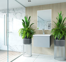 Load image into Gallery viewer, LAVIVA 313VTR-24FG-MW Vitri 24" Fossil Grey Bathroom Vanity with VIVA Stone Matte White Solid Surface Countertop