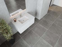Load image into Gallery viewer, LAVIVA 313LGN-36AW-MW Legno 36" Alabaster White Bathroom Vanity with Matte White VIVA Stone Solid Surface Countertop