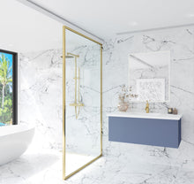 Load image into Gallery viewer, LAVIVA 313VTR-42NB-MW Vitri 42" Nautical Blue Bathroom Vanity with VIVA Stone Matte White Solid Surface Countertop