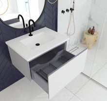 Load image into Gallery viewer, LAVIVA 313VTR-30CW-MW Vitri 30" Cloud White Bathroom Vanity with VIVA Stone Matte White Solid Surface Countertop