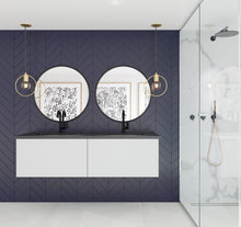 Load image into Gallery viewer, LAVIVA 313VTR-60DCW Vitri 60" Cloud White Double Sink Wall Hung Bathroom Vanity Cabinet