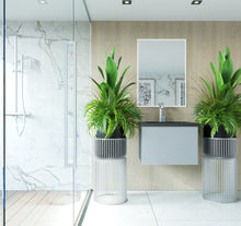 Load image into Gallery viewer, LAVIVA 313VTR-24FG Vitri 24" Fossil Grey Wall Hung Bathroom Vanity Cabinet