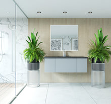 Load image into Gallery viewer, LAVIVA 313VTR-48FG Vitri 48" Fossil Grey Wall Hung Bathroom Vanity Cabinet