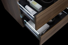 Load image into Gallery viewer, LAVIVA 313AUR-24SW-GW Aurora 24" Smokey Walnut Wall Hung Bathroom Vanity with White Acrylic Countertop