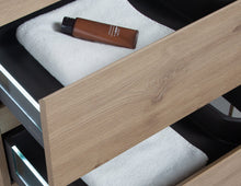 Load image into Gallery viewer, LAVIVA 313AUR-36SO-GW Aurora 36" Sonoma Oak Wall Hung Bathroom Vanity with White Acrylic Countertop