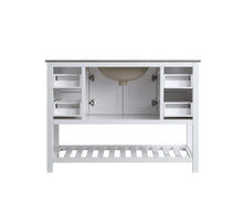 Load image into Gallery viewer, Design Element DEC055-48-W-CB Monaco 48-in White Bathroom Vanity Base Cabinet without Top