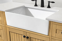 Load image into Gallery viewer, Design Element BK-36-OKM Burbank 36-in Oak Farmhouse Single Sink Bathroom Vanity with White Quartz Top