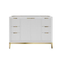 Load image into Gallery viewer, Fresca FCB4048WH Wellington 48" Freestanding Bathroom Cabinet in White