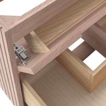 Load image into Gallery viewer, Fresca FCB4124OAK-CWH-U Elliot 24" Floating Bathroom Cabinet with Top & Sink in Vanilla Oak