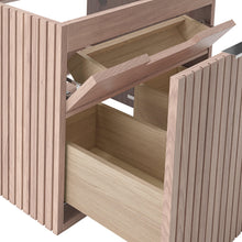 Load image into Gallery viewer, Fresca FCB4124OAK-CWH-U Elliot 24" Floating Bathroom Cabinet with Top & Sink in Vanilla Oak