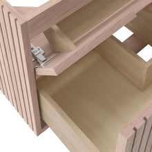 Load image into Gallery viewer, Fresca FCB4130OAK-CWH-U Elliot 30" Floating Bathroom Cabinet with Top & Sink in Vanilla Oak