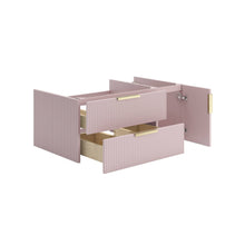 Load image into Gallery viewer, Fresca FCB4336PNK-UNS-L-CWH-U Camille 36" Floating Bathroom Cabinet with Top & Sink in Vintage Rose
