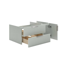 Load image into Gallery viewer, Fresca FCB4336SGE-UNS-L-CWH-U Camille 36" Floating Bathroom Cabinet with Top & Sink in Whispering Sage