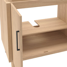 Load image into Gallery viewer, Fresca FCB4436SOAK-CWH-U Sawyer 36" Freestanding Bathroom Cabinet with Top & Sink in Sunburst Oak