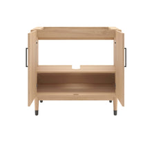 Load image into Gallery viewer, Fresca FCB4436SOAK-CWH-U Sawyer 36" Freestanding Bathroom Cabinet with Top & Sink in Sunburst Oak