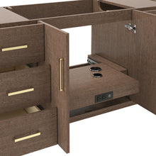 Load image into Gallery viewer, Fresca FCB4460MBIR Sawyer 60" Freestanding Bathroom Cabinet in Mocha Birch