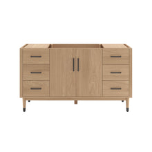 Load image into Gallery viewer, Fresca FCB4460SOAK Sawyer 60" Freestanding Bathroom Cabinet in Sunburst Oak