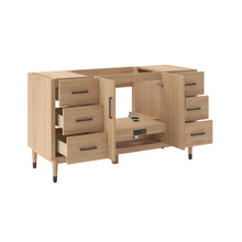 Load image into Gallery viewer, Fresca FCB4460SOAK Sawyer 60" Freestanding Bathroom Cabinet in Sunburst Oak