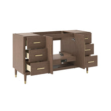 Load image into Gallery viewer, Fresca FCB4460MBIR Sawyer 60" Freestanding Bathroom Cabinet in Mocha Birch