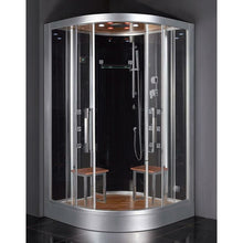 Load image into Gallery viewer, PLATINUM DZ962F8 CORNER STEAM SHOWER UNIT 47" X 47" X 89"